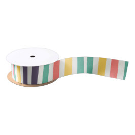Colored Lines Satin Ribbon Satinband
