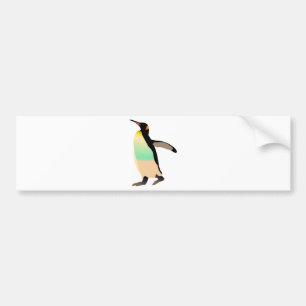 Colored Peguin Autoaufkleber
