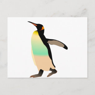 Colored Peguin Postkarte