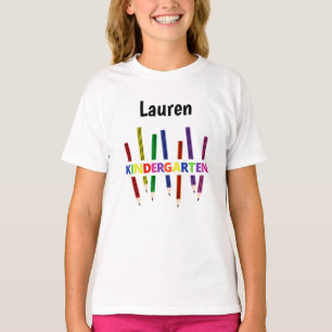 Colored Pencils Kindergarten T - Shirt