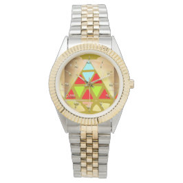 Colored Pyramid Armbanduhr