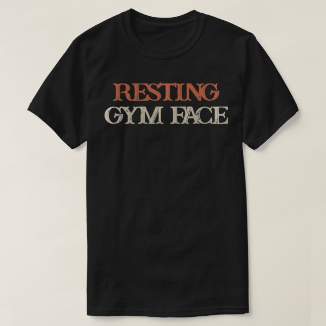 Colored Saying, Resting Gym Face Pullover  (Design devant)