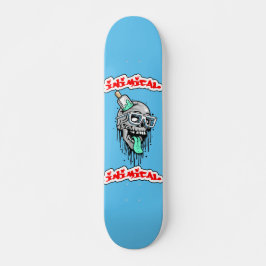 Colored Skull Skateboard