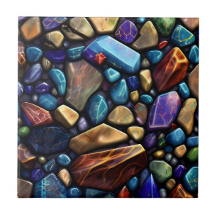 Colored Stone Mosaic Muster Fliese