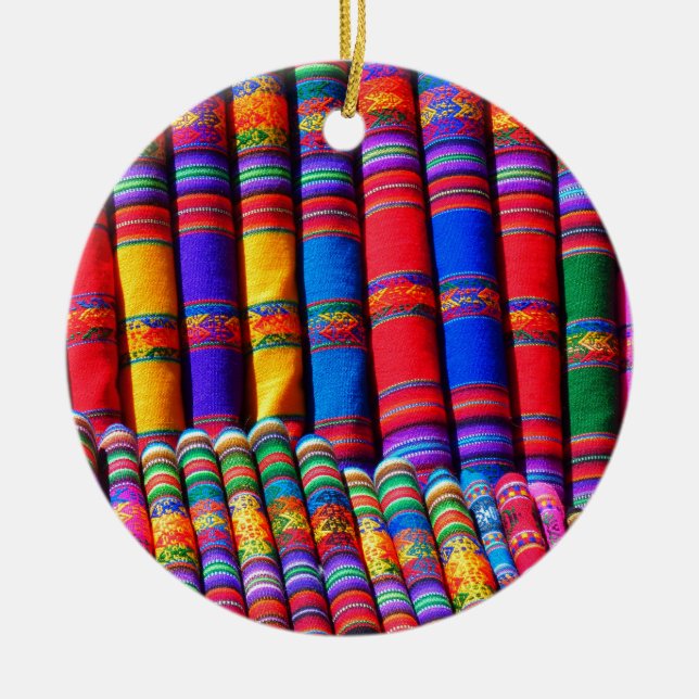 Colored Woven Cloud Keramikornament (Vorne)