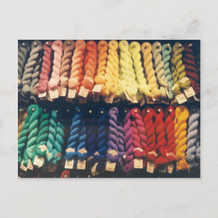 COLORED YARNS LIBERTY POSTKARTE