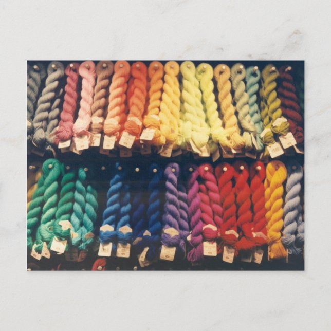 COLORED YARNS LIBERTY POSTKARTE (Vorderseite)