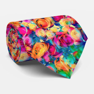 Colorees Roses Cravate