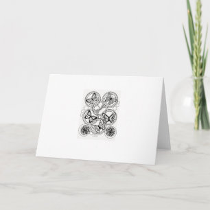 Colorez votre propre blanc de cartes de voeux à