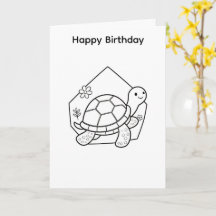 Colorez votre propre carte de tortue