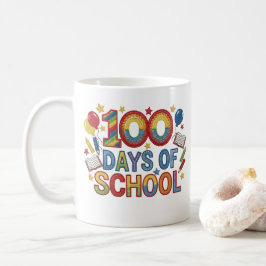 Colorful 100 Days of School Kaffeetasse