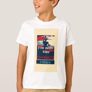 Colorful 2016 Ich bin mit ihrer Stimme für Hillary T-Shirt