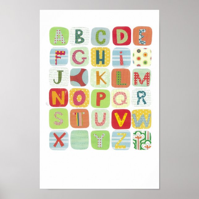 Colorful ABC Canvas Poster (Vorne)