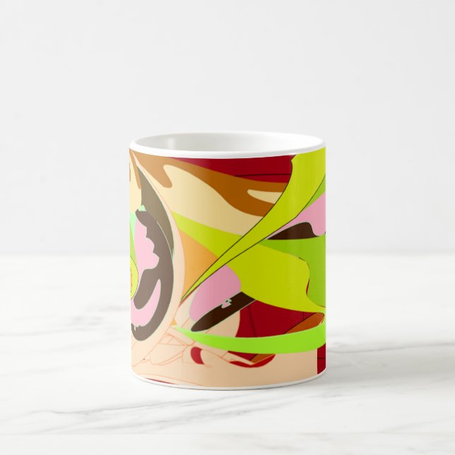 "Colorful Abstract Design Mug" Kaffeetasse (Mittel)