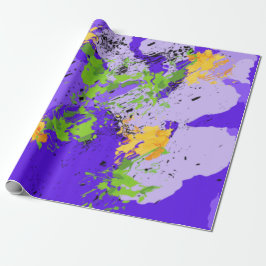 Colorful abstract energy wave geschenkpapier