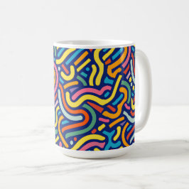 Colorful Abstract Flow Mug Kaffeetasse