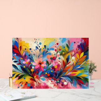 Colorful Abstract Flowers Vibrant Explosion Art Ch
