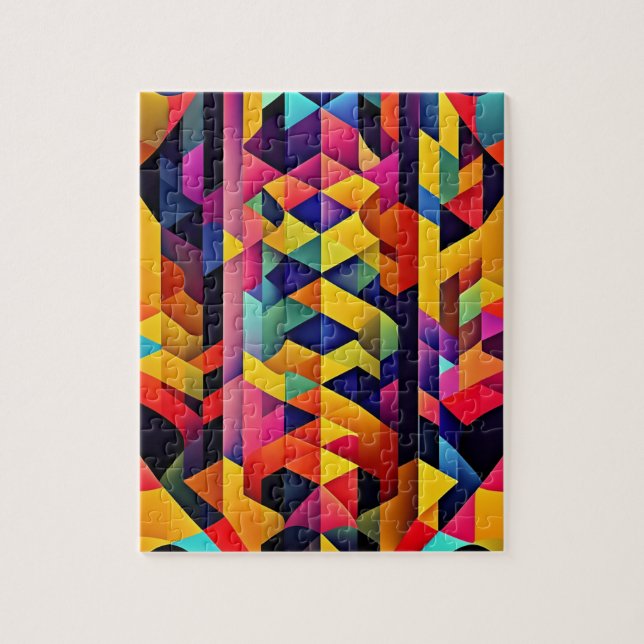 Colorful Abstract Geometric (Vertikal)
