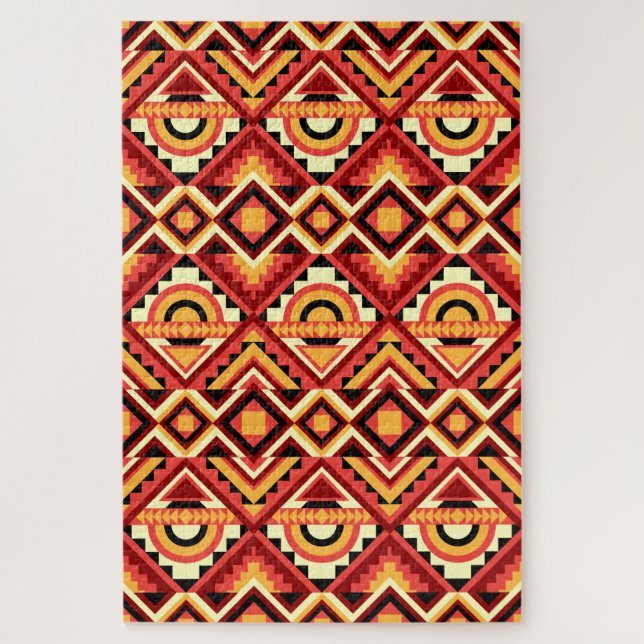 Colorful Abstract Geometric Kaleidoscope Pattern (Vertikal)
