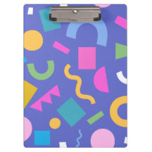 Colorful Abstract Geometric Memphis Style Pattern