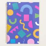 Colorful Abstract Geometric Memphis Style Pattern Planer<br><div class="desc">Colorful abstract geometric pattern featuring bright shapes including circles,  arches,  rectangles,  triangles,  and squiggles on a bold background. Modern playful design inspired by retro Memphis style with vibrant gradients and fun scattered elements,  perfect for prints,  textiles,  backgrounds,  and creative projects.</div>