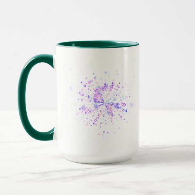 Colorful Abstract Neon Splash Tasse (Links)