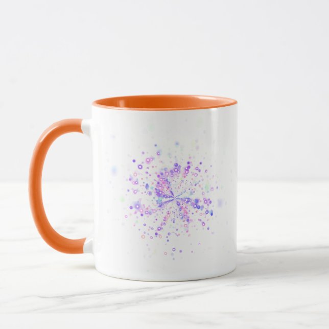 Colorful Abstract Neon Splash Tasse (Links)
