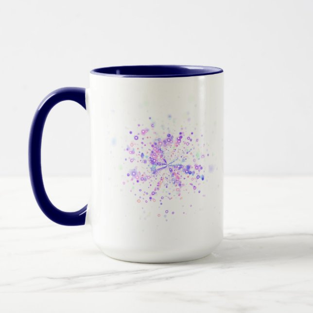 Colorful Abstract Neon Splash Tasse (Links)