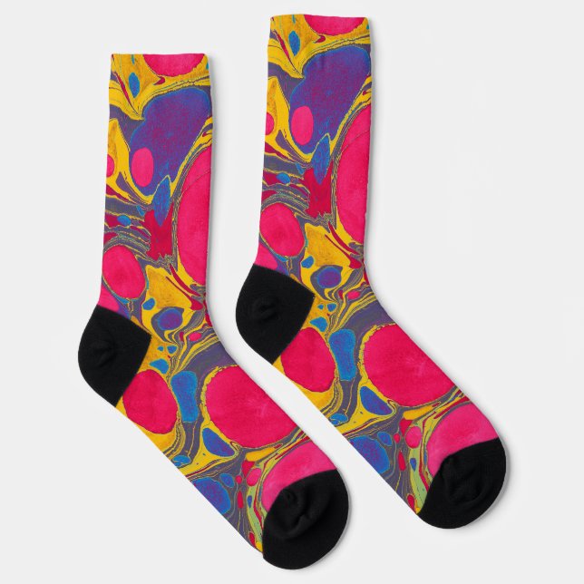 Colorful Abstract Pattern Crew Sock Socken (Rechts)