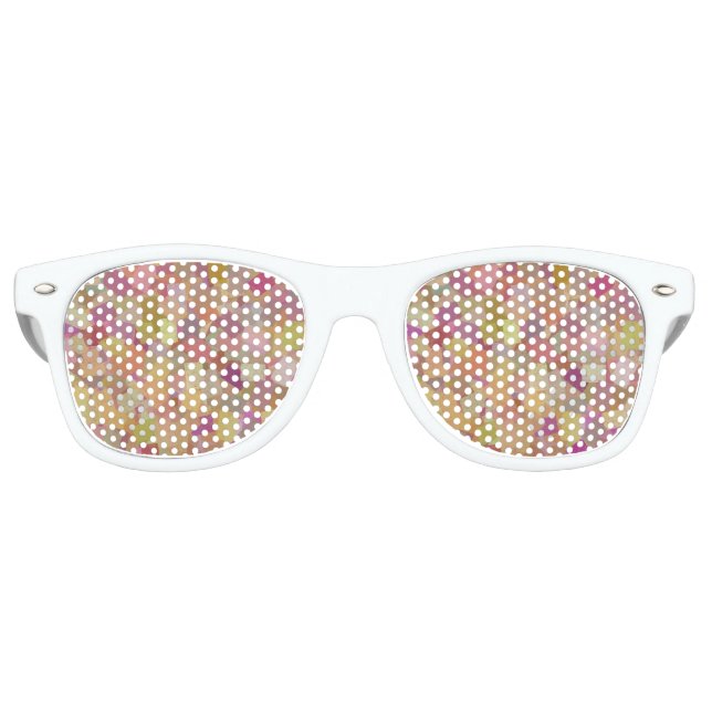 Colorful Abstract Seamless Pattern Partybrille (Vorderseite)