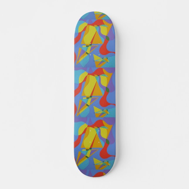 Colorful Abstract Skateboard Deck Art (Vorne)