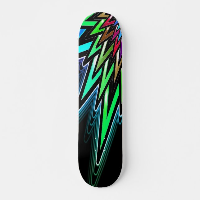 Colorful Abstract Star Skateboard (Vorne)