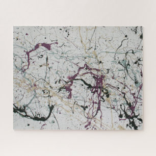 Colorful Abstrait Splatter Peinture Jigsaw Puzzle