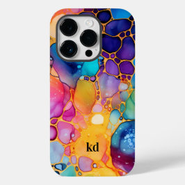 Colorful alcohol ink watercolors background Case-Mate iPhone 14 pro hülle