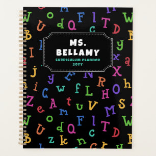 Colorful Alphabet Mustertehrer Student Planer