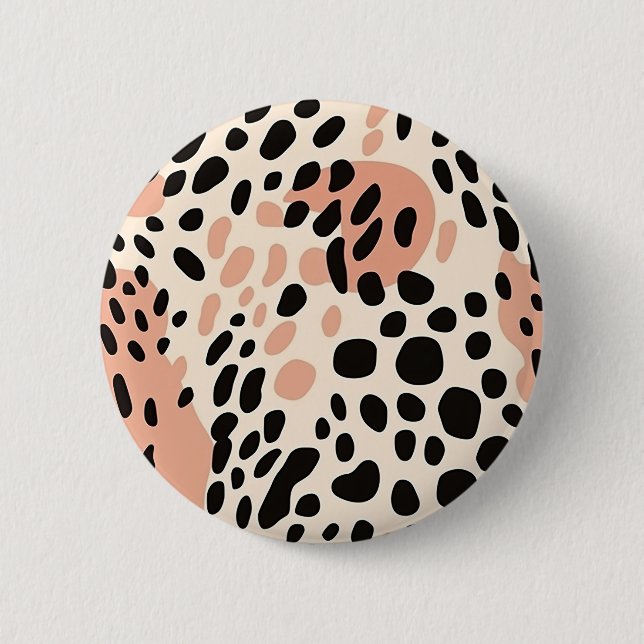 Colorful Animal Print 02 Button (Vorderseite)
