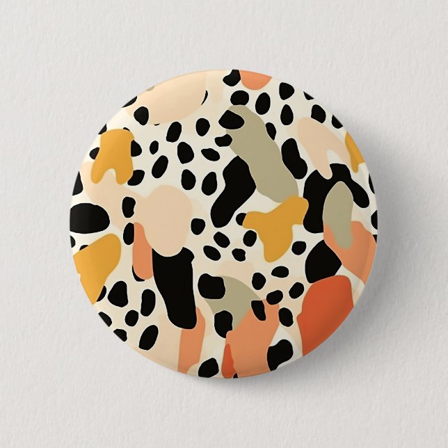 Colorful Animal Print 05 Button (Vorderseite)