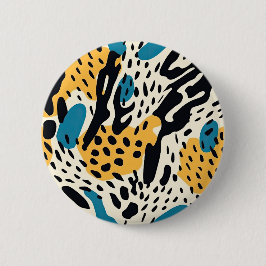 Colorful Animal Print 06 Button