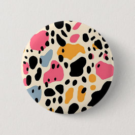 Colorful Animal Print 07 Button