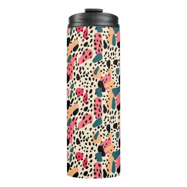 Colorful Animal Print 10 Thermosbecher (Vorderseite)