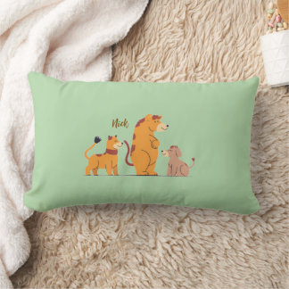 Colorful Animal Print Throw Pillow Lendenkissen
