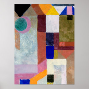 Colorful Architecture (1917) by Paul Klee Poster