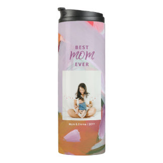 Colorful Art Beste Mama Muttertag Foto Geschenk Thermosbecher
