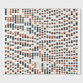 Colorful artNouveau Floral Pattern  Geschenkpapier