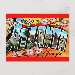Colorful Atlanta Greetings Postkarte