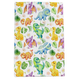 Colorful Baby Dinosaurier Mittlere Geschenktüte
