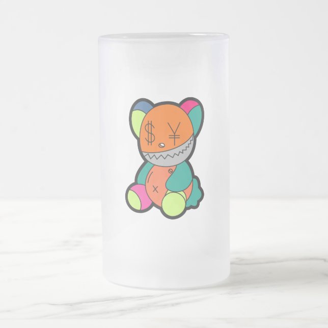 Colorful bear mattglas bierglas (Mittel)