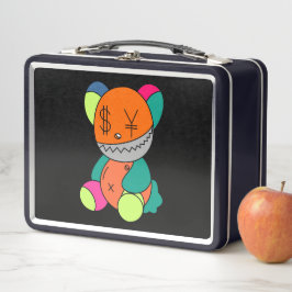 Colorful bear metall brotdose