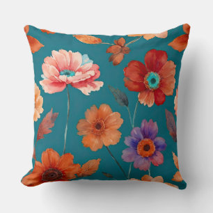 Colorful Boho Floral Kissen