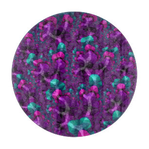 Colorful Boho Hippie Jewel Tone Low Poly Fraktal Schneidebrett